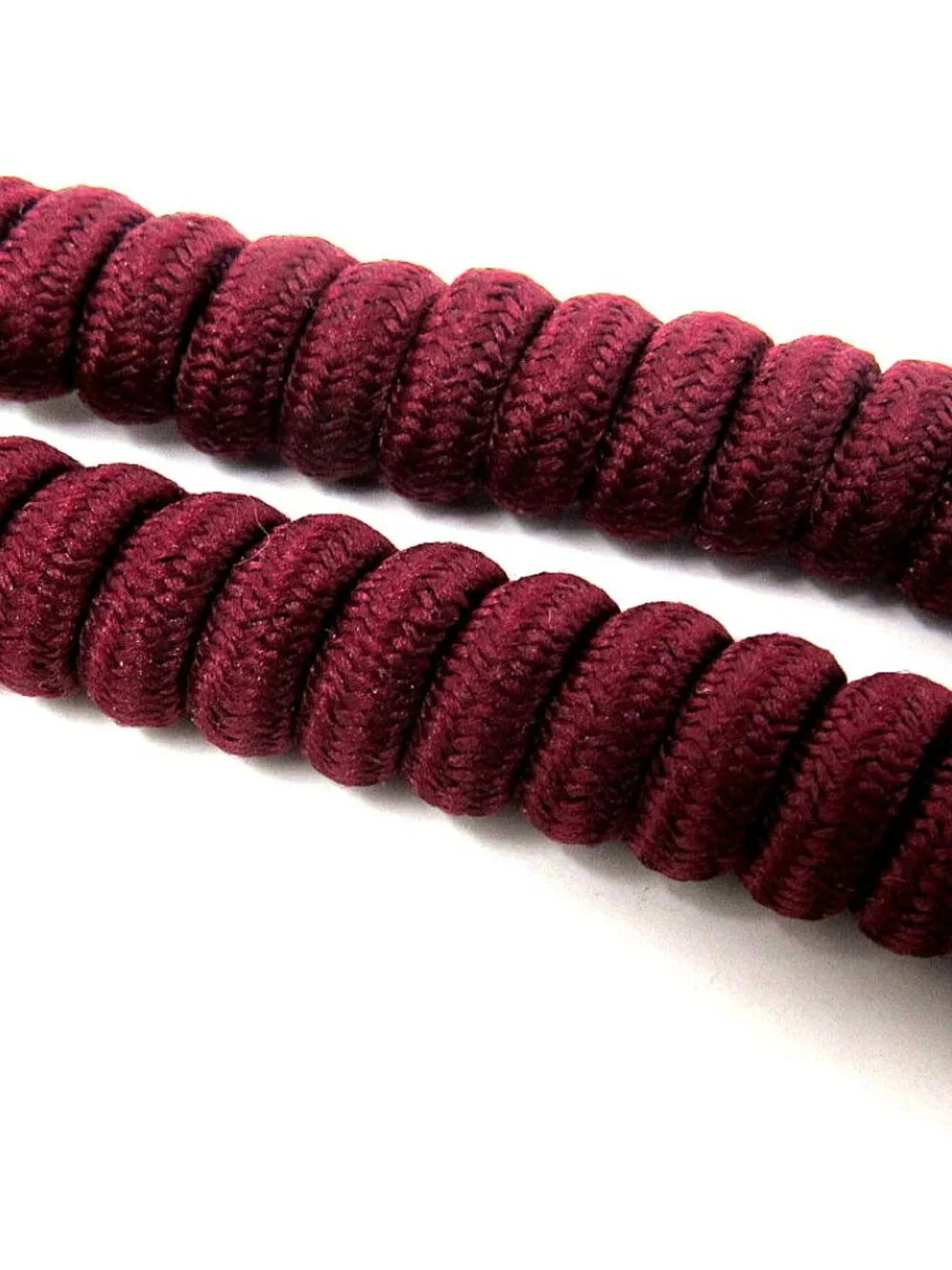 2 Maroon No Tie Spiral Laces Shoes Curly 6 to 28 inches No Headache Sun Visor
